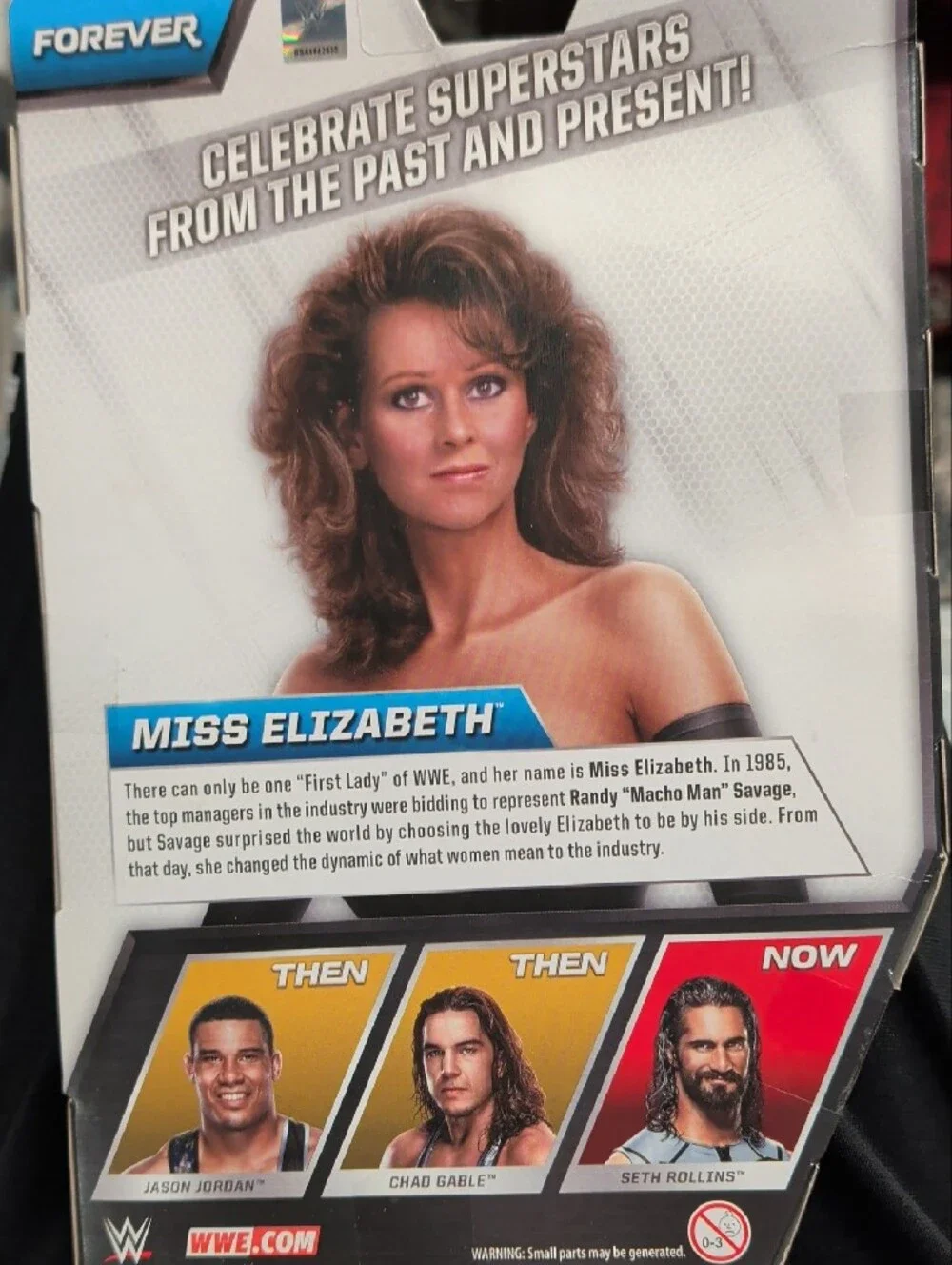 WWE Miss Elizabeth Figure in Shimmery Green Dress with Black Gloves